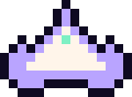 Lancer, a wide lilac ship